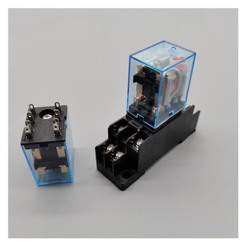 Relais électromagnétique miniature DC 24V MY2NJ bipolaire double jet avec base LED