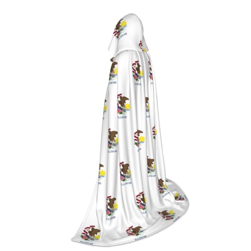 Cape à capuche longue pour Halloween et fêtes costumées ado