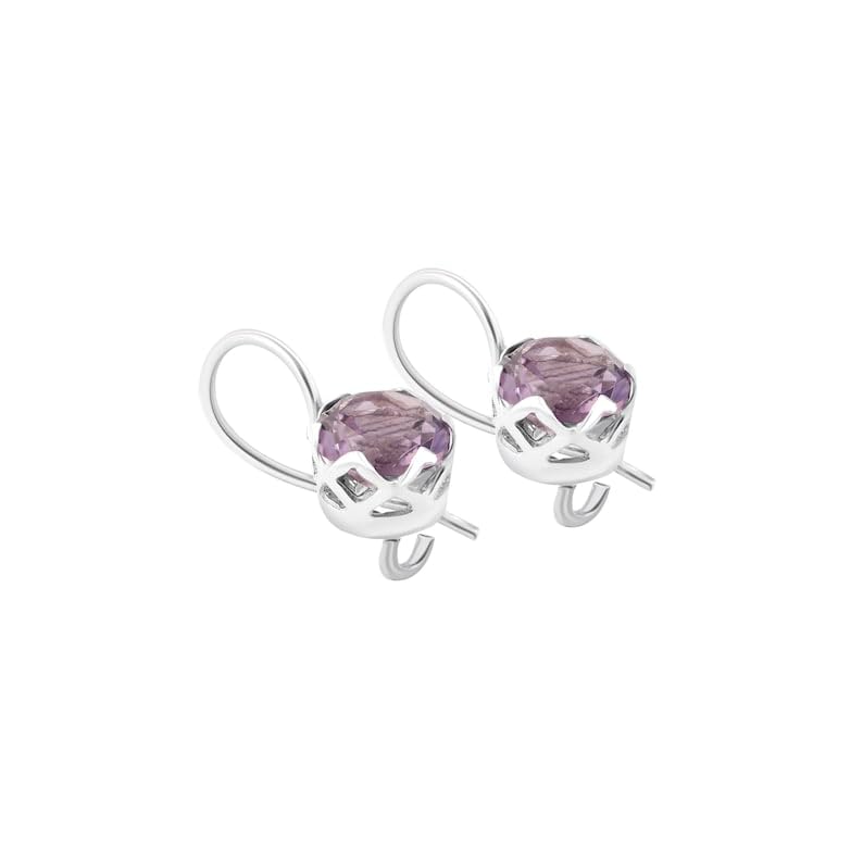 Boucles d'oreilles améthyste violette pour illuminer vos tenues de soirée - 3