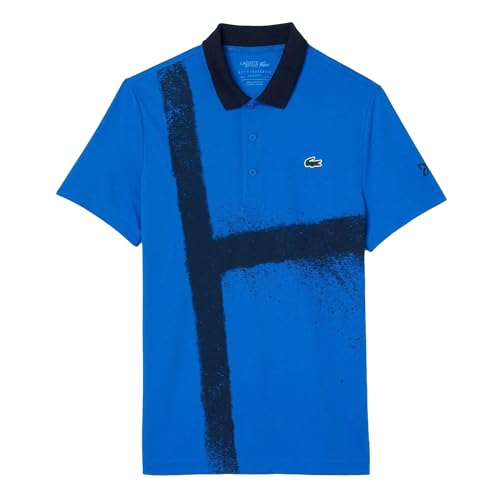 Polo Lacoste Tennis Novak Djokovic moderno para hombre en color blanco blanco