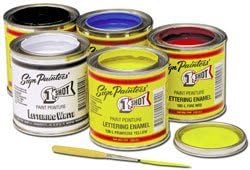 One Shot Starter 5 Color Enamel Kit, 1/4 Pint