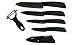 EwigYou Lot de 4 couteaux en céramique et 1 éplucheur à éplucheur avec étui de protection Couteau de cuisine Couteau de chef Couteau à éplucher, 5-teilig, 5 pièces