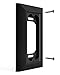 Hidden River Lab Genuine Wall Plate for Ring Video Doorbell Wired(Model 5AT3T5) - Premium Ring doorbell Mount - Black