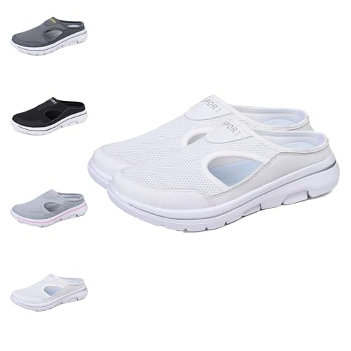 Meaboots Comfort Breathable Support Sports Sandals for Men Orthopedic Sportshollow-out Summer,Unisex Adults Slip on Shoes