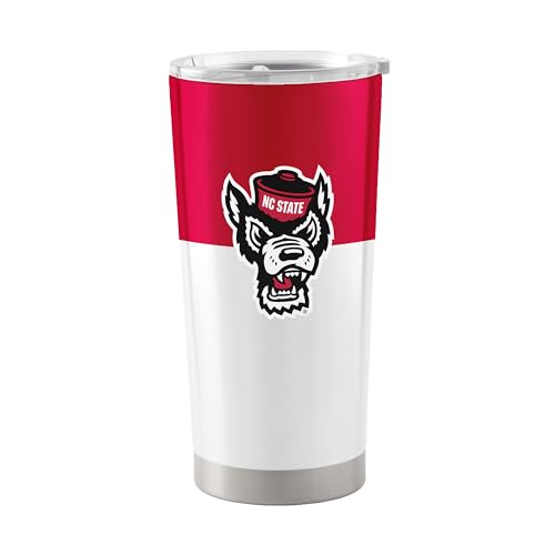 Image of Logo Brands 20 oz Powder Coat Tumbler- Insulated Tumbler with Lid for Water, Iced Tea or Coffee, Smoothie and More
