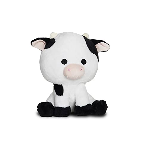 Avocatt Black White Cow Plushie - 10 Inches Stuffed Animal Plush Toy - Plushy and Squishy Animal with Soft Fabric and Stuffing - Cute Toy Gift for Boys and Girls