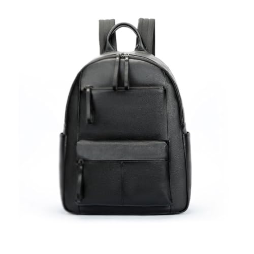 Fashionable and casual business backpack with a brain wrapped layer and cowhide book sentence travel backpack