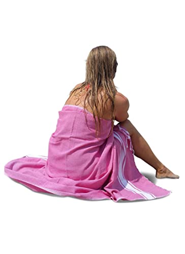 ZusenZomer Fouta Telo Mare XL sol 100X200 Fucsia