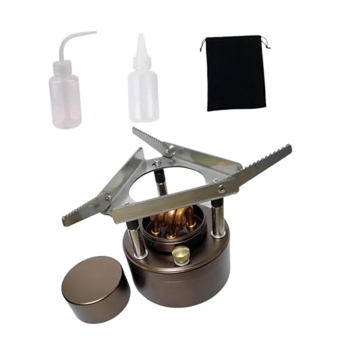 LeeQinersw Quemador de Espíritu Horno de Alcohol Pequeño para Viajes para Exteriores Interiores de Hogar