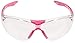 Elvex Delta Plus SG-18C-SLIM-PINK Avion SF Safety Glasses, Clear Lens with Pink Temple Tips, Slim Fit, Flexible, Abrasion Resistant, Anti Fog