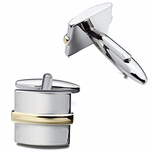Manchetknopen, Heren Match Gouden Kleur voor Franse Shirt Accessoires Beste Sieraden voor Zakelijk, Klassiek, Frans - Image 4