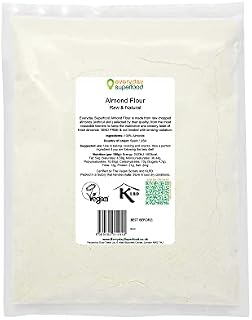 Almond Flour 400g Ground Almonds from Premium Quality Ground Blanched Almonds (Without Skin) Everyday Superfood Almond Meal Available in Small and Bulk Sizes