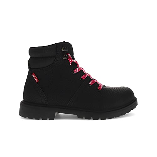 Levi's Kids Scarlett Trek Unisex Hiker Boot, Black/Fuchsia, 3.5 M #TOP5