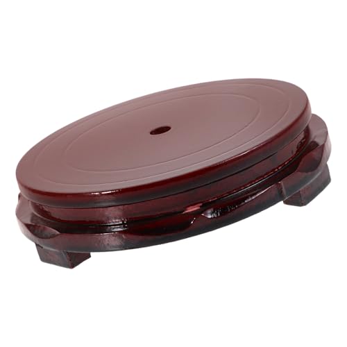 TOKIDNY Soporte Redondo de Madera Maciza para Flores y Macetas Base de Exhibición Natural para Peceras y Tazas de Té Pedestal Artesanal Versátil para Decoración del Hogar 1 Unidad