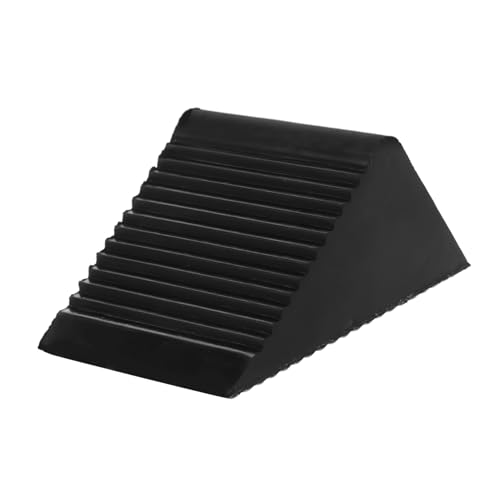 SOESFOUFU Wheel Chock Rubber Stopper for Vehicles Heavy Duty Triangular Design Nonslip Grip Compact for Cars Trucks Rvs Trailers Durable Weather Resistant Easy to Use