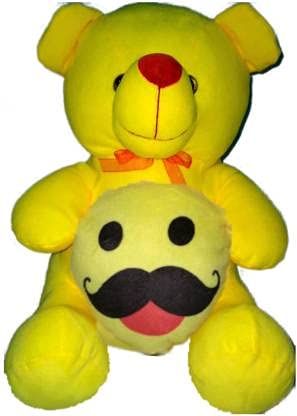 JASSI Mustache Smiley Emoji Teddy Bear Soft Toys for Girls Birthday Gift Husband Wedding Anniversary Couple Kids (B09FFMSMMC) Amazon Price History, Amazon Price Tracker