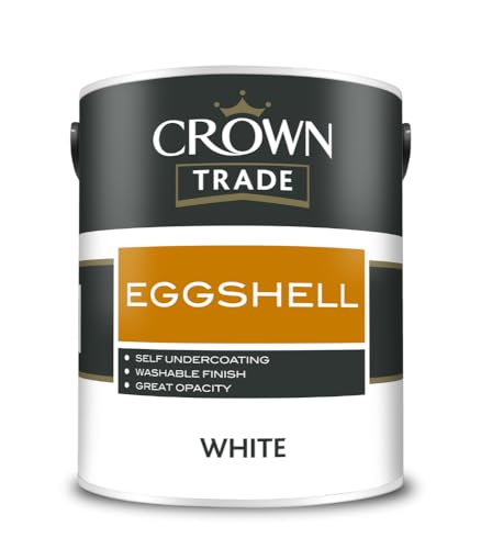 Crown Trade Eggshell White 1 Litre