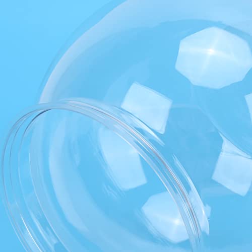 Tnfeeon Mini Fish Tank,Classic Drum Style Fish Bowl Transparent Plastic Round Bowl Aquarium 360° View of Aquarium Centerpiece or Terrarium(L) - Image 3
