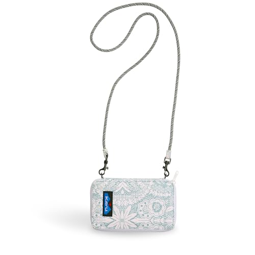KAVU Go Time Bi-Fold Crossbody Wallet with Rope Strap, Glacier Lace