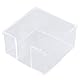 GORGECRAFT Haftnotizhalter Aus Acryl 8.2 x 8.2cm Kristallklar Selbstklebender Notizblockhalter Organizer Klebriger Würfel Notizblockspender Etui Für Schlafsaal Büro Schule Zuhause Schreibtisch Lehrer