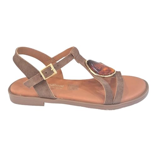 Sandales plates pour femme en cuir Adriann Lasconi 5854