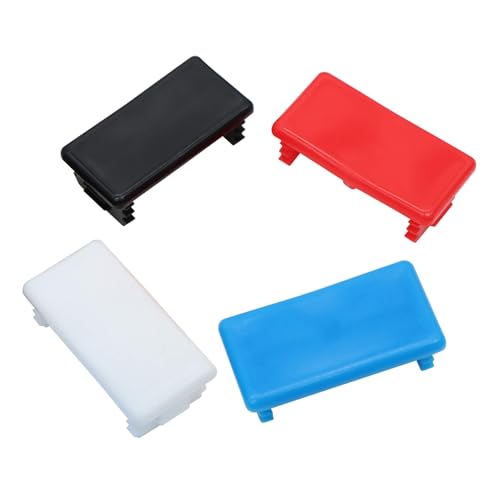Image of 12 Packs 1-5 /8 inch X 13 /16 inch Plastic Safety Low Profile End Caps for Unistrut Channel, Black
