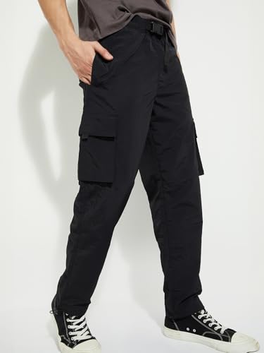 Image of Max Men Mid Rise URB N Solid Cargo Joggers