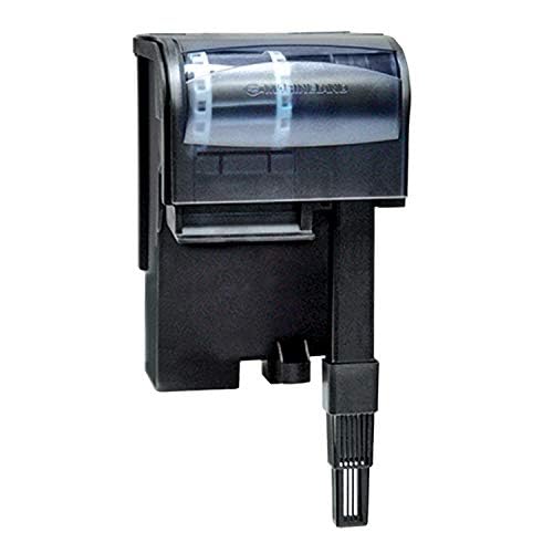 Image of Marineland Bio-Wheel Penguin 100 GPH Power Aquarium Filter, Ultra-Quiet Hang-On-Back Fish Tank Filter with Multi-Stage Filtration for Aquariums Up to 15 Gallons