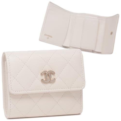 [CHANEL] [シャネル] 三つ折り財布 ココマーク CCマーク ホワイト レディース AP4816 B21476 10601 [並行輸入品]