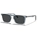 CARFIA Retro Polarized Sunglasses for Men UV Protection Hand-crafted Acetate Frame Fashion Cool Sun Glasses Crystal Blue