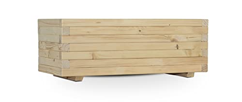 Larisa Blumentopf, Blumenkasten, Pflanzkasten auf Holz ! HIT 40 bis 120 cm !!! (80x40x30,5)