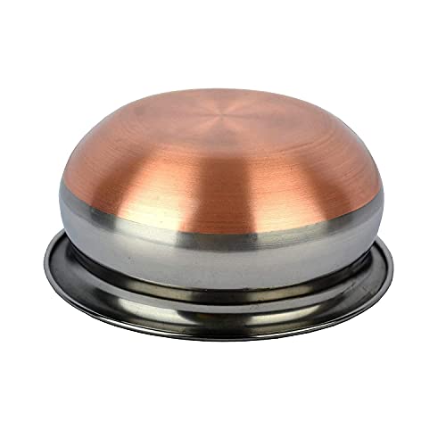 Image of Stainless Steel Copper Bottom Kitchen Serving, Cooking Bowl | Biryani Handi | Handi Set 5-Pieces