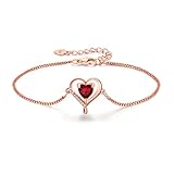 Bracelet Femme Véritable Argent: Les bracelets sont en argent sterling 925. Le placage extérieur est blanc, rose ou or 14 carats et est exempt de mercure, de plomb, de cadmium et de nickel. Il est hypoallergénique et confortable à porter. Vous pouvez porter nos bijoux en argent sterling sans vous soucier des irritations ou des infections.