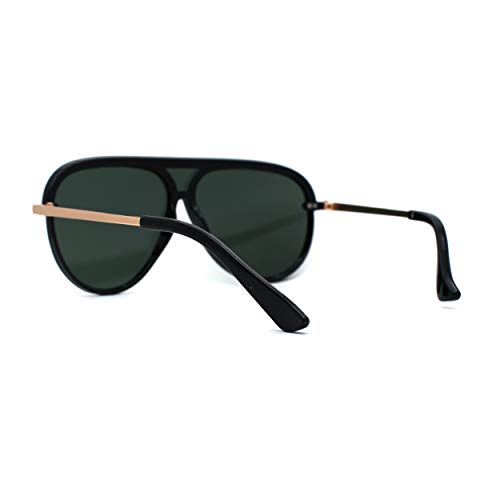 Luxury Half Rim Officer Style Racer Retro Fashion Sunglasses4