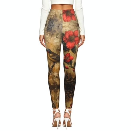 Leggings para mujer deportivos con estampado artístico transpirables 3