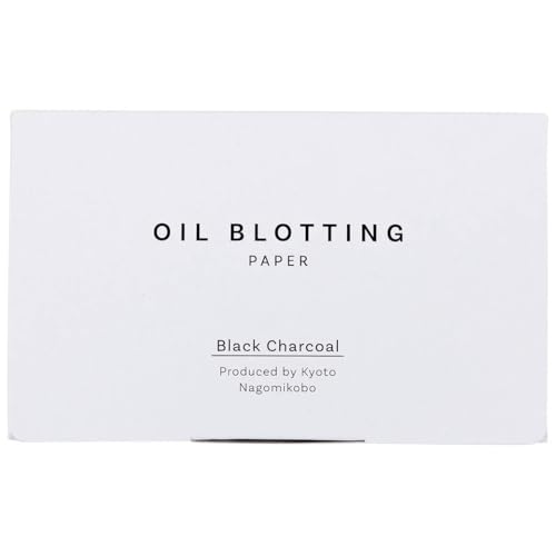 oil blotting paper 100 sheetspack of 1  natural black charcoal facial tissues with premium washi japanese paper portable easy dispensing made in japan skin-care amp makeup essential