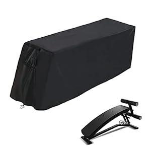 Andacar Weight Bench Cover, Sit-up Board Cover Oxford Fabric Protective Cover for Exercise Bench Weight Chair Pads…