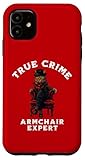True Crime Fan Design with Cat as Detective