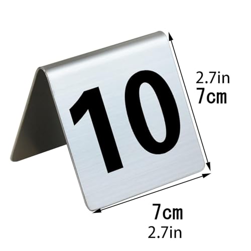 Numéro de table en acier inoxydable durable pour buffet de mariage - 2