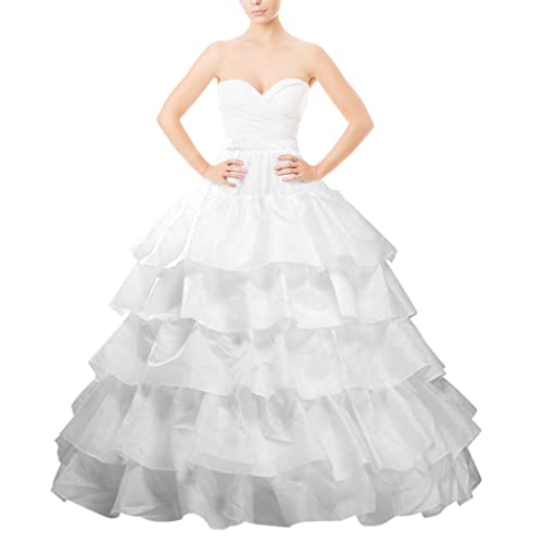 Hoop Skirt Full A-line Bridal Dress Gown Slip Petticoat for Wedding Dress Crinoline Underskirt Ball Gown