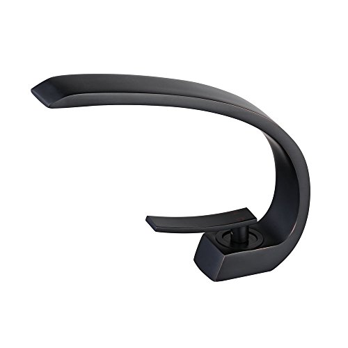 Robinet Lavabo Salle de Bain Eau Froide Eau Chaude Noir,XINYU