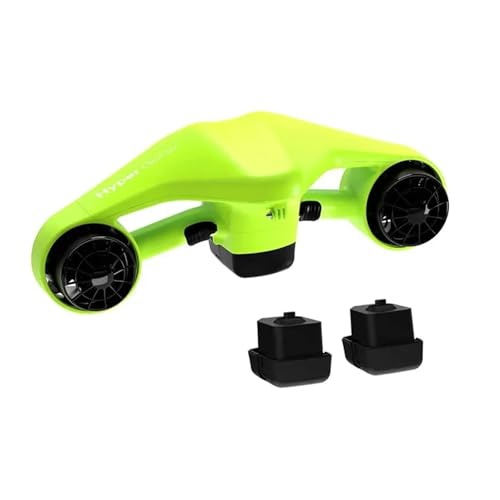 25V 10Ahバッテリー搭載 シースクーター 強力モーター 最大速度1.5M/S 水中ブースター ダイビングプロペラ 防水 水泳用具(Green 10Ahx1)