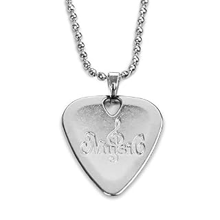 ABchat Metal Guitar Pick Necklace Zinc Alloy 1.2mm Thickness with Ball Chain (Color : Silver) - Les Beatles, Paul McCartney, John Lennon, RIngo Starr, George Harrison ABchat Metal Guitar Pick Necklace Zinc Alloy 1.2mm Thickness with Ball Chain (Color : Silver) – Image 2