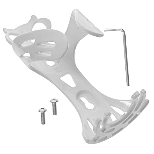 BESPORTBLE Portabidón de Bicicleta Blanco Soporte Resistente para Botellas de Agua Diseño Moldeado para Ciclismo y Moto Incluye Herramientas Compatible con Botellas Estándar Accesorio