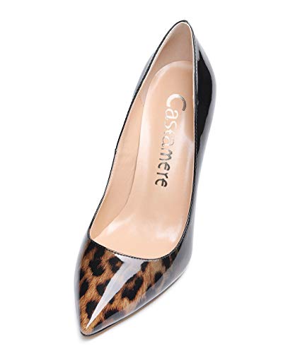 Image of Castamere Womens High Heels Pointed-Toe Slip-on Stilettos Pumps 4Inch Heel Shoes