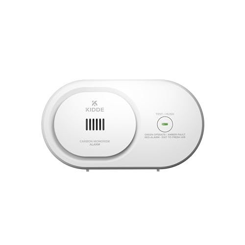 Kidde Carbon Monoxide Detector, AA Battery Powered, Portable for Travel or Home, 85 dB Alarm, LED Status Light Indicators, 5th Edition, COB