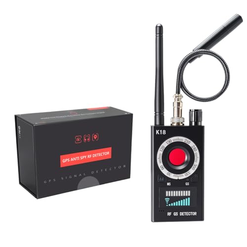 Hidden Camera Detector,Spy Camera Finder,Bug Detector,GPS Spy Finder, Strong Magnetic Field Detector for GSM Tracker Bugging Devices, Privacy Protection Tool for Hotel, Home,Office and Travel Security