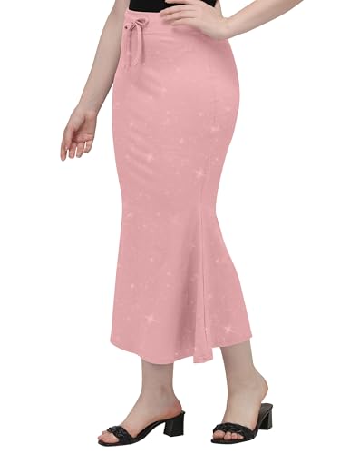 Image of Mehrang Stretchable Shimmer Saree Shapewear Petticoat for Women, Skirts for Women,Shape Wear Dress for Saree