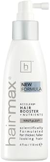 Hairmax Acceler8 Hair Booster + Nutrients - Topical Hair Regrowth Treatment - Thinning Hair Loss Solution - Advanced Scalp Care - Minimizes Hair Shedding - B Vitamins & Omega 6-4 fl oz