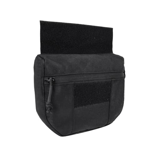 FARMSOLDIER Tactical Utility Pouch with Hook and Loop,Lightweight Tool Bag,EDC Utility Pouch Combat Gear for Tactical,Medical,Combat Training Black